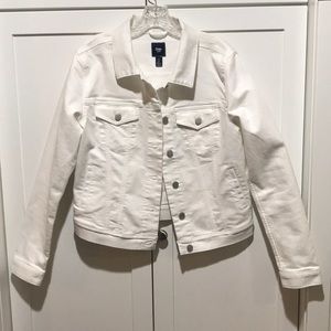 GAP White Denim Jacket - M